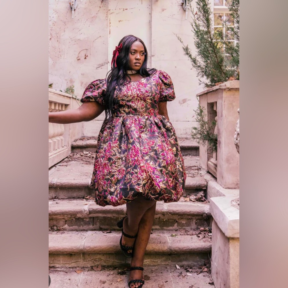 Jessakae Mika Dress - Floral, Puff Sleeve